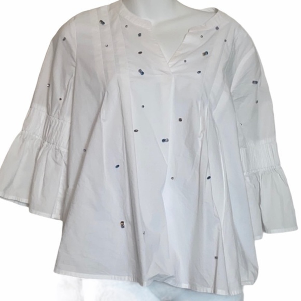 Ana Top with Colored Crystals Size S